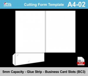 A4 presentation folder template A4-02.