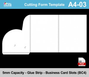 A4 presentation folder template A4-03.