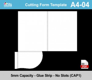 A4 presentation folder template A4-04.