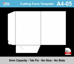 A4 presentation folder template A4-05.