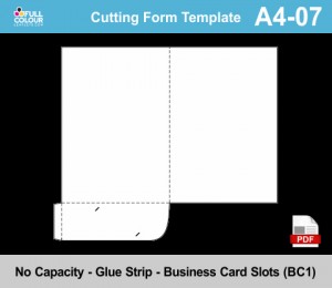 A4 presentation folder template A4-07.